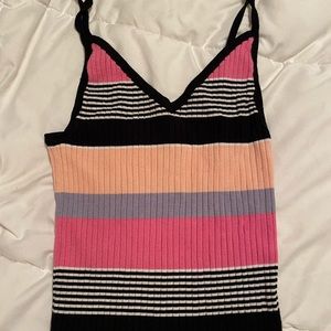 Kendall & Kylie striped tank top